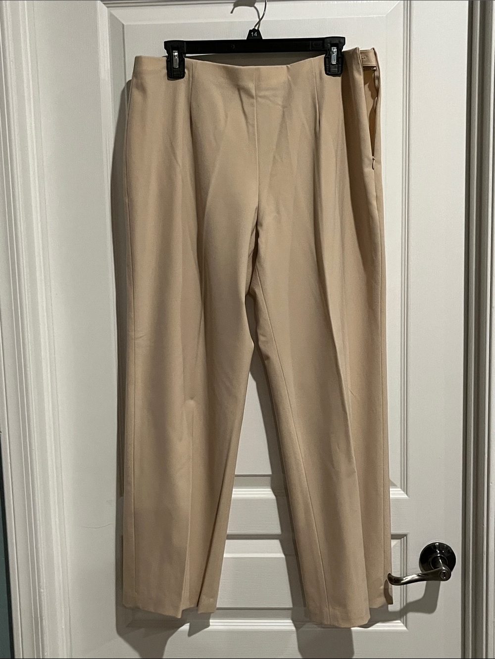 Coldwater Creek Beige Classic Straight-Leg Trousers